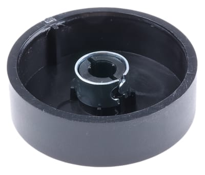 Product image for Encoder knob black 6mm splined