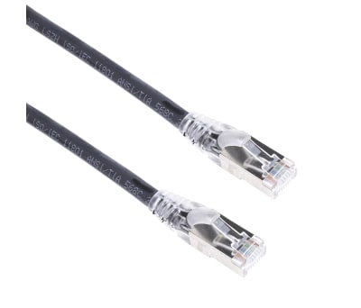 Product image for Patch cord Cat 6a S/FTP LSZH 10m Black