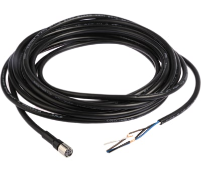 Product image for M8 PVC Connection lead 4 pin straight 5m