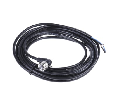 Product image for M12 PVC Connection lead, 4 pin angled 5m