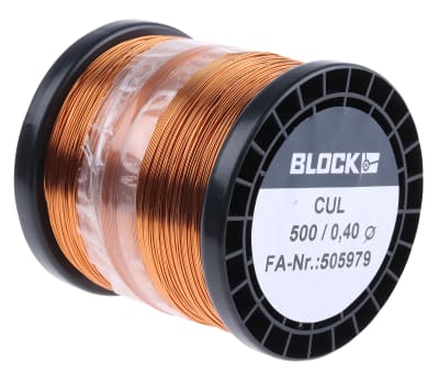 Product image for ENAMELLED COPPER WIRE 0,4MM 500GR