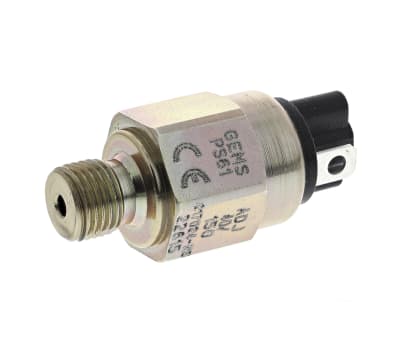 Product image for Gems Sensors Hydraulic Pressure Switch, SPST-NO 40 → 150psi, 42 V dc, BSP 1/4 process connection