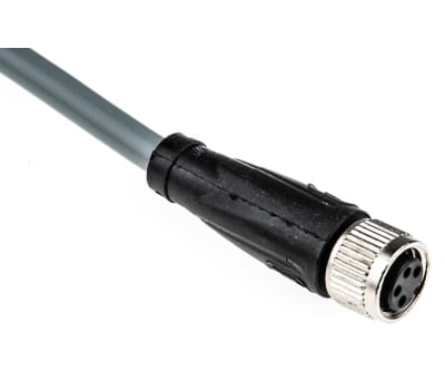 Product image for 4 PIN M8 STRAIGHT CONNECTOR 5M PVC CABLE