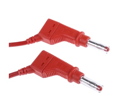 Product image for 4mm test lead, red,2m