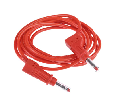 Product image for 4mm test lead, red,2m