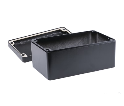 Product image for BLACK HEAVY DUTY BOX, 260X160X120MM