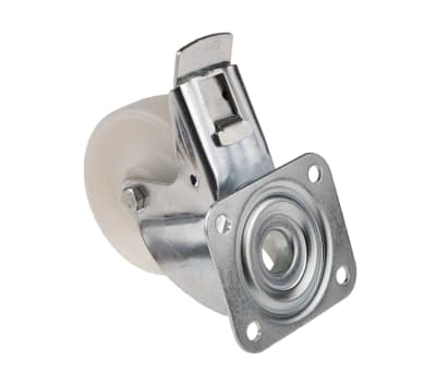 Product image for SWIVEL CASTOR WITH BRAKE, PLATE FIT