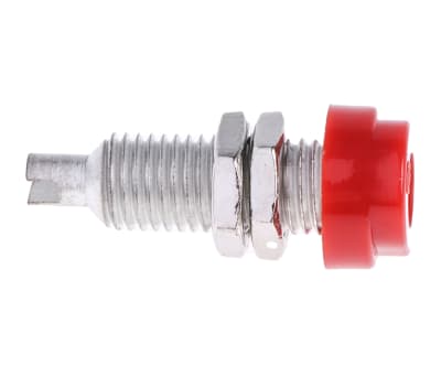 Product image for Hirschmann Test & Measurement Red Female Banana Socket - Solder Termination, 30 V ac, 60V dc, 16A