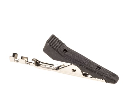 Product image for Insulated crocodile clip,black,8A,CAT I