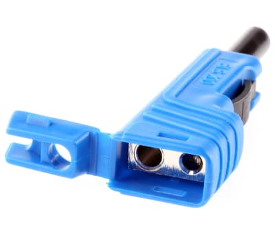 Product image for 4MM SLIDING SLEEVE STACKABLE PLUG,BLUE