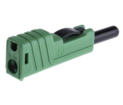 Product image for 4MM SLIDING SLEEVE STACKABLE PLUG,GREEN