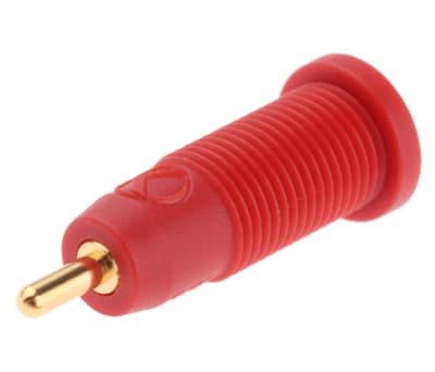 Product image for 2mm safety panel socket,red,10A,CAT III