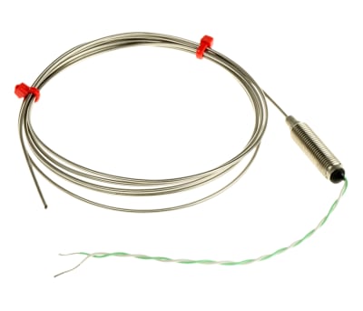 Product image for K s/steel sheath thermocouple,1.5mmx1.5m