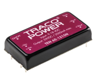 Product image for DC/DC Converter Isolated 24V 2.5A 60W