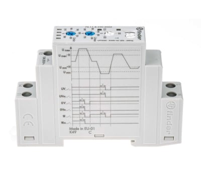 Product image for Voltage monitoring relay 220-240V ac,1P