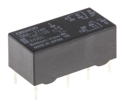 Product image for RELAY SIGNAL PCB DPDT LATCHING 2A 24VDC