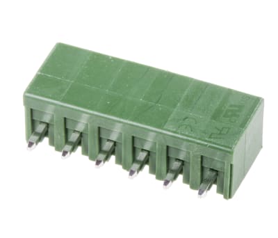 Product image for 6 way 3.81mm terminal block header