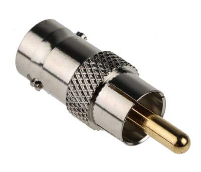 Product image for Straight RCA Plug to BNC Jack Adapter