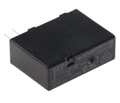 Product image for RELAY POWER 5A PCB SPST 12V NON LATCHING