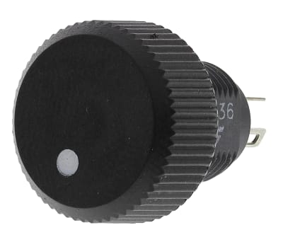 Product image for P16 16mm 1 Turn Knob Potentiometer 220R