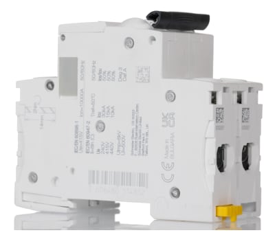 Product image for Schneider Electric Acti 9 16A MCB Mini Circuit Breaker, 2P Curve C, Breaking Capacity 10 kA, DIN Rail, 440V