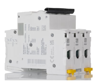 Product image for Schneider Electric Acti 9 25A MCB Mini Circuit Breaker, 3P Curve C, Breaking Capacity 10 kA, DIN Rail, 440V