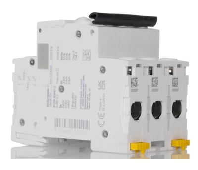 Product image for Schneider Electric Acti 9 32A MCB Mini Circuit Breaker, 3P Curve C, Breaking Capacity 10 kA, DIN Rail, 440V