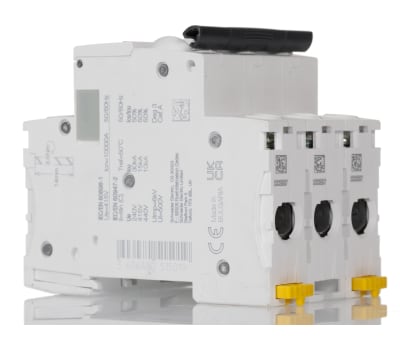 Product image for Schneider Electric Acti 9 40A MCB Mini Circuit Breaker3P Curve C, Breaking Capacity 10 kA, DIN Rail, 440V