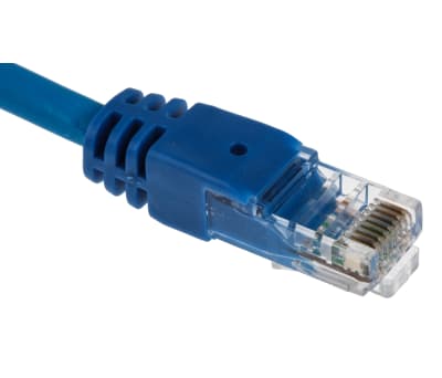 RS PRO Cat6 Male RJ45 to Male RJ45 Ethernet Cable, S/FTP, Blue PVC Sheath,  5m