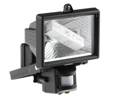 Product image for IP44 PIR halogen outdoor floodlight,120W