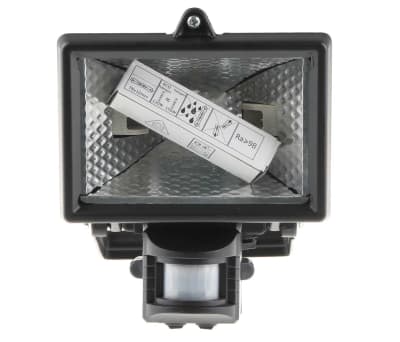 Product image for IP44 PIR halogen outdoor floodlight,120W