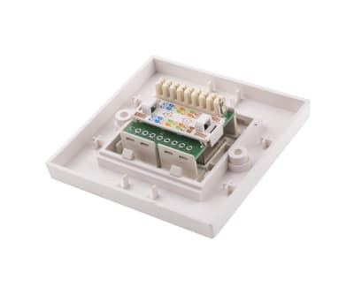 Product image for Cat6 STP Faceplate Angled 1 Port