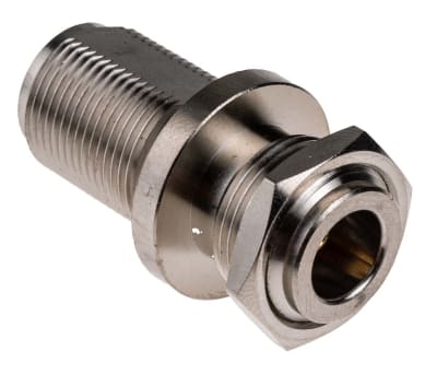 Product image for N series bulkhead jack adapter, 50 Ohm