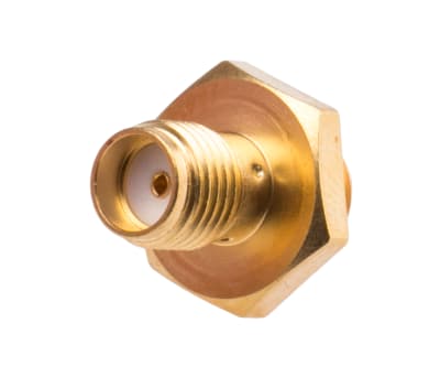 Product image for SMA bulkhead jack, PCB, 50 Ohm, sealed