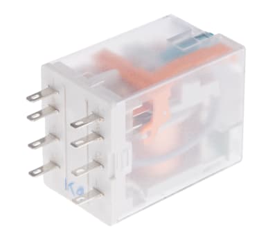 Product image for REL-IR2 Plug In Power Relay 24DC/2X21