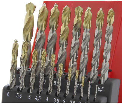 Product image for HSS TiN Coated Jobber Drill Set 1-10mm