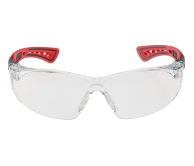 Product image for Bolle RUSH+ Anti-Mist UV Safety Glasses, Clear Polycarbonate Lens, Scratch Resistant, Vented