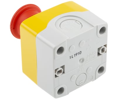 Product image for Schneider Electric Surface Mount Emergency Button - Twist to Reset, NC, Mushroom Head