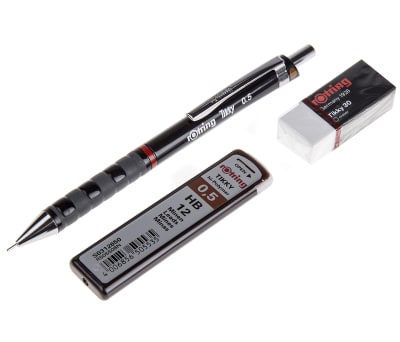 Product image for ROTRING BARREL PENCIL 0.5MM+LEAD+ERASER