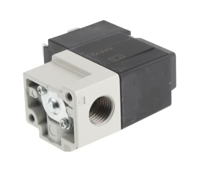 Product image for G1/4, 3/2 solenoid valve, 24v dc, DIN