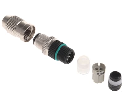 Product image for MOSA M12 MALE STRAIGHT FIELD (IDC) 4W