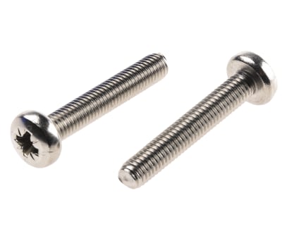 Product image for A2 S/Steel cross pan head screw,M5x30mm