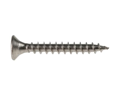 Product image for Pozidriv Countersunk Stainless Steel Wood Screw, A2 304, 4mm Thread, 30mm Length