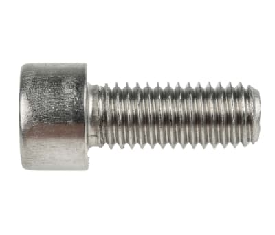 Product image for RS PRO M10 x 25mm Hex Socket Cap Screw Plain Stainless Steel