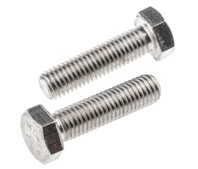 Product image for A2 S/Steel hex head set screw,M12x45mm