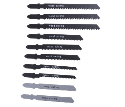 Product image for 10 piece T-shank HSS jigsaw blade set