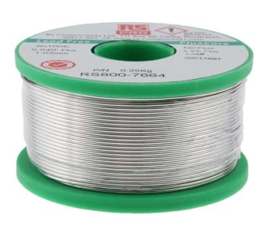 Product image for Lower cost Lead free solder, 1.0mm, 250g