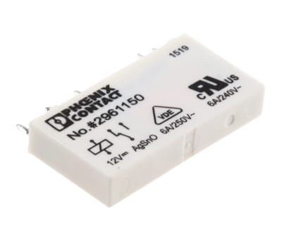 Product image for Relay;E-Mech;Power;SPDT;Cur-Rtg 6A