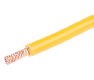 Product image for Yellow tri-rated cable 2.5mm 100m