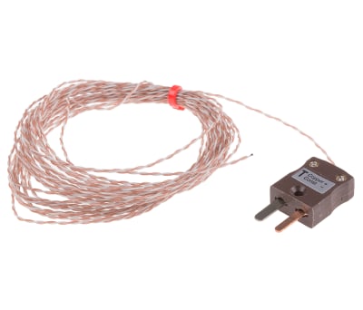 Product image for IEC Thermocouple, mini Plug, T, 5M